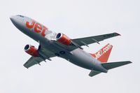 G-CELF @ LFPG - Boeing 737-377, Take off rwy 27L, Roissy Charles De Gaulle airport (LFPG-CDG) - by Yves-Q
