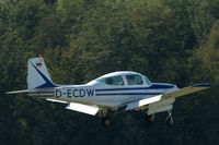 D-ECDW @ EDST - Aero Commander 200D landing at Hahnweide airfield, Germany. OTT 2019 - by Van Propeller