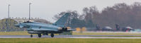 ZK437 @ EGXE - A very rainy RAF Leeming. Returning after a NATO exercise sortie. - by Steve Raper