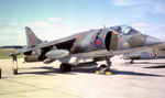 XV804 @ EGQS - Harrier GR.1 of the Harrier Operational Conversion Unit on static display at the 1971 RNAS Lossiemouth Airshow - by Peter Nicholson