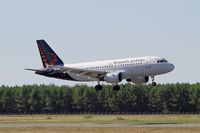 OO-SSG @ LFBD - Airbus A319-112, On final rwy 05, Bordeaux Mérignac airport (LFBD-BOD) - by Yves-Q