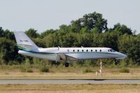 OK-UNI @ LFBD - Cessna 680 Citation Sovereign, Landing rwy 05, Bordeaux Mérignac airport (LFBD-BOD) - by Yves-Q