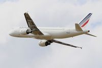 F-GHQL @ LFBD - Airbus A320-211, Climbing from rwy 23, Bordeaux Mérignac airport (LFBD-BOD) - by Yves-Q