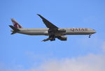 A7-BEX @ EGLL - Boeing 777-3DZ/ER on finals to London Heathrow. - by moxy