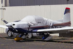 N5848L @ KRHV - Locally based 1972 Grumman AA-5 Tiger at its parking spot at Reid Hillview Airport. - by Chris Leipelt