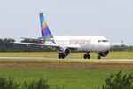 LY-ONL @ LFRB - Airbus A320-214, Taxiing rwy 25L, Brest-Bretagne airport (LFRB-BES) - by Yves-Q