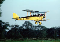 G-AAMY @ EGTH - G-AAMY flying at the Old Warden Aerodrome February 1980 - by www.photovault.com