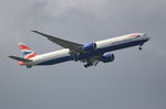 G-STBE @ EGLL - Boeing 777-36N/ER on finals to London Heathrow, runway 9R. - by moxy