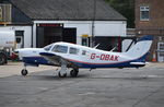G-OBAK @ EGTF - Piper PA-28R-201T Turbo Cherokee Arrow III at Fairoaks. Ex D-EKOR - by moxy