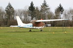 G-BYNA @ EGHP - G-BYNA Reims-Cessna F172H at EGHP . Minus it's left wing ! - by JAWS