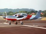 F-WOMG @ EGLF - At the 1990 Farnborough International Air Show. - by kenvidkid