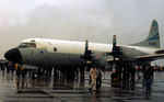 151389 @ MHZ - P-3A Orion of Patrol Squadron VP-93 based at Naval Air Facility Detroit on display at the 1979 RAF Mildenhall Air Fete. - by Peter Nicholson