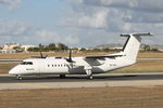 9H-AFD @ LMML - DeHavilland DHC-8 9H-AFD Medavia - by Raymond Zammit