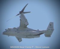 168629 @ CA87 - 1 of 2 MV-22B's over the beach near Camp Pendleton.  Sorry, posted image of YT-00 by mistake and cant delete the error. - by Steven R Larson