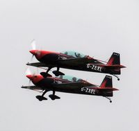 G-ZEXL @ EGBK - Two of The Blades Aerobatics Team - by Paul Wright