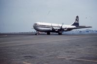 G-ANUA @ DGAA - Taken at Accra (Kotoka) airport in Ghana in 1957 or '58 by my father. We lived there and would go to the airport to watch the planes. This is a family slide. - by Derek Williams