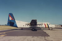 CX-BPP @ SUMU - CX-BPP_FH-227J Aerolíneas Uruguayas, Carrasco, 12-1990 
foto: Nery Mendiburu - by aeronaves CX