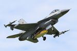 FA-106 @ LFRJ - SABCA F-16AM Fighting Falcon, Short approach rwy 08, Landivisiau Naval Air Base (LFRJ) Tiger Meet 2017 - by Yves-Q