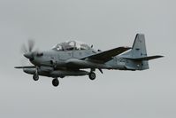 13-2016 @ EGPK - Afghan AF A-29 Super Tucano on finals for runway 30 - by Douglas Connery
