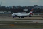 G-CIVP @ EGLL - Withdrawn from service being towed around the BA maintenance area at LHR - by AirbusA320