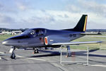 OO-SQA @ EGLF - OO-SQA   General Avia F.1300 Jet Squalus [001] (Promavia) Farnborough~G 31/08/1986 - by Ray Barber