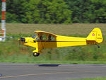 N9239B @ KLOM - Piper J3C-65 Super Cub rotating on Rwy. 24, Departing Wings Field (KLOM) - by T.P. McManus