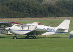 G-RUES @ EGBT - Parked at its base in Turweston, Bucks - by Chris Holtby