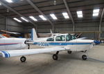 G-OCAM @ EGBT - Parked in the hangar at Turweston, Bucks. - by Chris Holtby