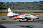 YV-973C @ SVMI - YV-973C   Convair 580 [77] (Air Venezuela)  Caracas-Simon Bolivar Int'l~YV 13/02/1997 - by Ray Barber