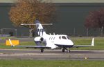OE-FAA @ EGKB - Flying Bulls Hondajet Elite Ready for take-off at Biggin Hill - by Chris Holtby