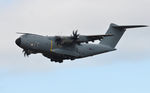 ZM414 @ EGFH - RAF Atlas C.1 aircraft ZM414 coded 414 making a practice approach to Runway 22 - by Roger Winser
