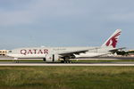 A7-BBE @ LMML - B777 A7-BBE Qatar Airways - by Raymond Zammit