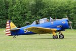 F-HLEA @ LFFQ - North American T-6G Texan, Taxiing, La Ferté-Alais airfield (LFFQ) Air show 2016 - by Yves-Q