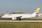 9A-BTI @ LMML - Airbus320 9A-BTI Trade Air - by Raymond Zammit