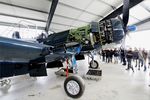 F-AZEG @ LFFQ - Vought F4U-5NL Corsair under restoration, La Ferté-Alais airfield (LFFQ) Air show 2016 - by Yves-Q