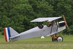 F-AZCN @ LFFQ - Royal Aircraft Factory SE-5A Replica, Landing, La Ferté-Alais Airfield (LFFQ) Air show 2016 - by Yves-Q