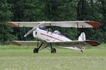 F-BDME @ LFFQ - Stampe-Vertongen SV-4A, Taxiing to parking area, La Ferté-Alais airfield (LFFQ) Air show 2016 - by Yves-Q