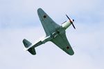 F-AZXZ @ LFFQ - Yakovlev YAK-3UA Replica, Take off rwy 28, La Ferté-Alais Airfield (LFFQ) Air show 2015 - by Yves-Q