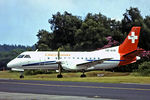 HB-AHN - HB-AHN   SAAB-Scania SF.340A [088] (Crossair) (Place & Date unknown) @ 1989 - by Ray Barber