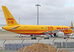 G-DHKC @ LFBO - Parked at the Cargo apron with special 'As One against Cancer / Movember' titles with blue ribbon - by Shunn311