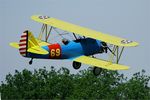 F-AZNF @ LFFQ - Naval Aircraft Factory N3N-3, Take off, La Ferte-Alais Airfield (LFFQ) Air Show 2012 - by Yves-Q