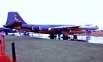 WJ682 @ EGDX - WJ682   English Electric Canberra TT.18 [WJ682] (Royal Air Force) RAF St. Athan~G 24/09/1988 - by Ray Barber