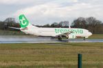 F-GZHA @ LFRB - Boeing 737-8GJ, Take off run rwy 07R, Brest-Bretagne airport (LFRB-BES) - by Yves-Q