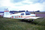 G-AZKS @ EGTU - G-AZKS   American Aviation AA-1 Yankee (Mod) [AA1-0334] Dunkeswell~G 03/05/1976 - by Ray Barber