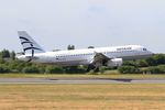 SX-DGN @ LFRB - Airbus A320-232, Landing rwy 07R, Brest-Bretagne airport (LFRB-BES) - by Yves-Q
