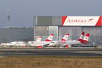 OE-LBL @ LOWW - Austrian Airlines Airbus A320 stored infront OS Hangars with others - by Thomas Ramgraber