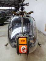 1721 - Aerospatiale SA.341F Gazelle (minus rotor blades) at the Musee de l'ALAT et de l'Helicoptere, Dax