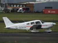 G-BSKW @ EGBJ - Taxing to Runway 22 at Gloucestershire Airport. - by James Lloyds