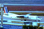 F-BSUM @ LFBD - F-BSUM   Fokker F-27-500 Friendship [10447] (Air France-Poste) Bordeaux-Merignac~F 20/09/1982 - by Ray Barber