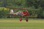 F-AZCY @ LFFQ - Royal Aircraft Factory SE-5, Landing, La Ferté-Alais Airfield (LFFQ) Air Show 2016 - by Yves-Q